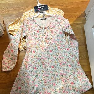 Limited Too Floral Kids Dress - Pink and Cream